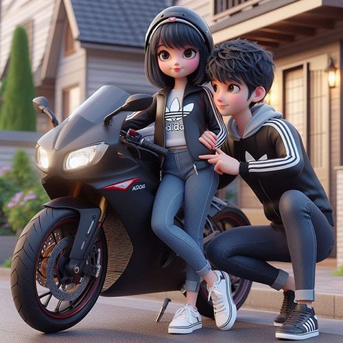 Cute Boy & Girl WhatsApp DP