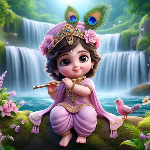 Little Krishna Cute Profile Pic
