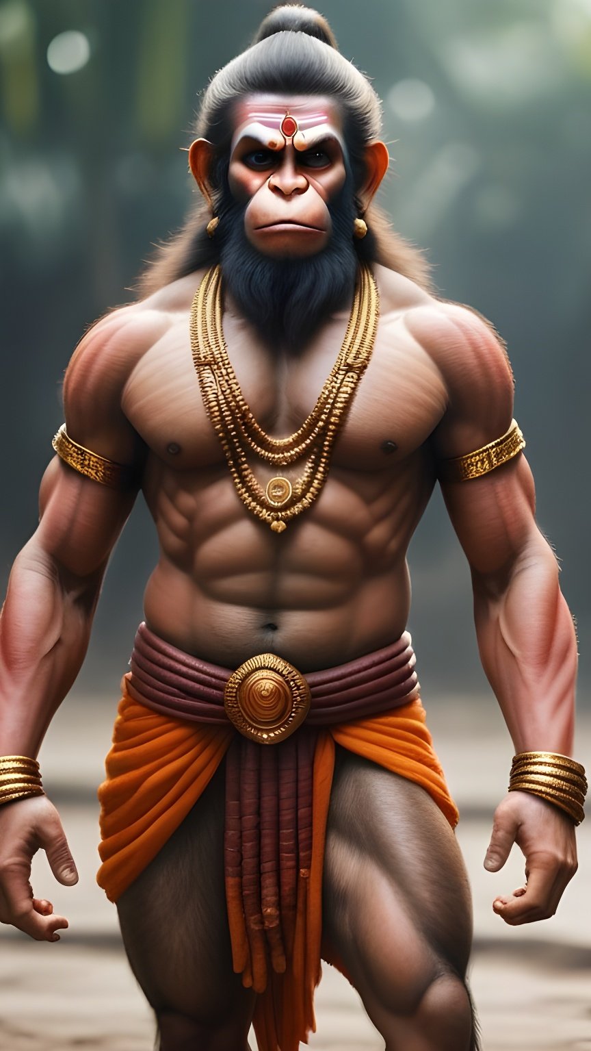 Veer Hanuman Ji 4K HD Wallpaper